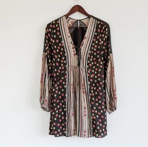 Free People Rain or Shine chiffon mini dress